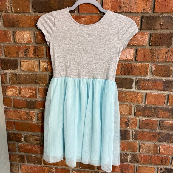 Jumping Beans X Disney girls Cinderella butterflies tulle dress blue 8 - Picture 3 of 4